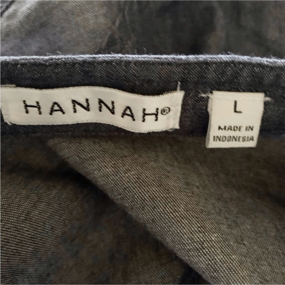 HANNAH STUD CHAMBRAY TUNIC  SIZE LARGE - Picture 5 of 7